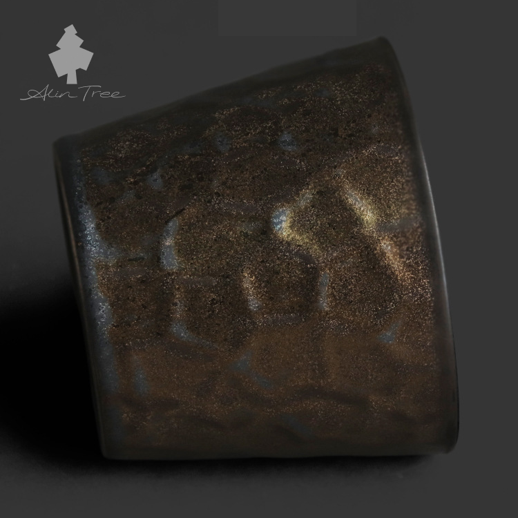 Black Gold  Kiln Coarse Pottery Cup