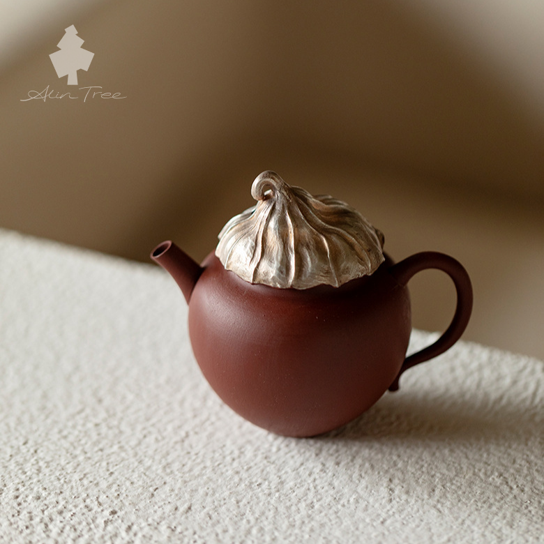 Lotus Leaf Purple Clay Teapot Tea Set