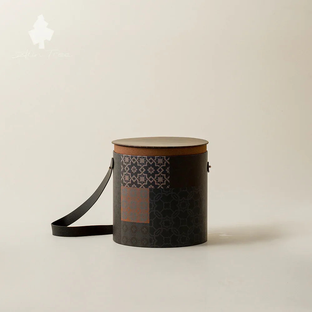 Purple Clay Travel Tea Set – Round Barrel Case - AlinTree