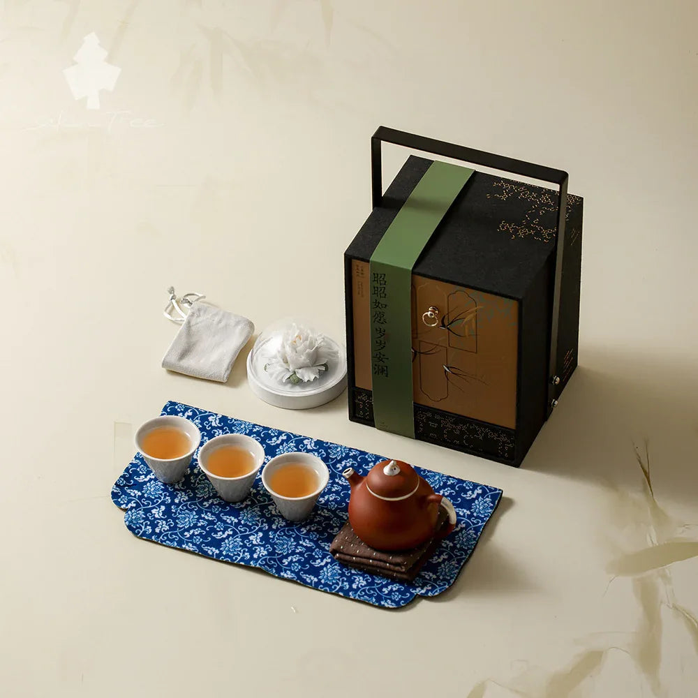 Purple Clay Teapot Outdoor Portable Tea Set – Drawer Carrying Box - AlinTree