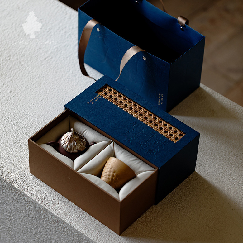 Lotus Leaf Purple Clay Teapot Tea Set