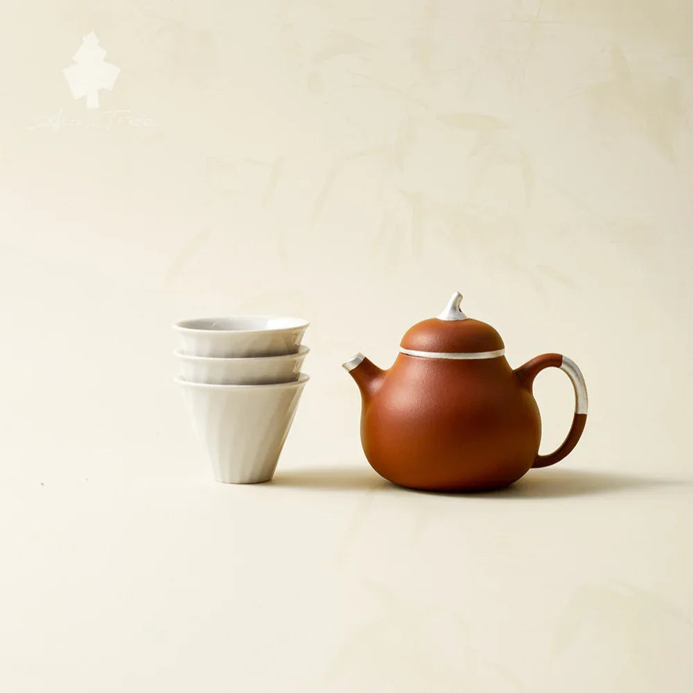 Purple Clay Teapot Outdoor Portable Tea Set – Drawer Carrying Box - AlinTree
